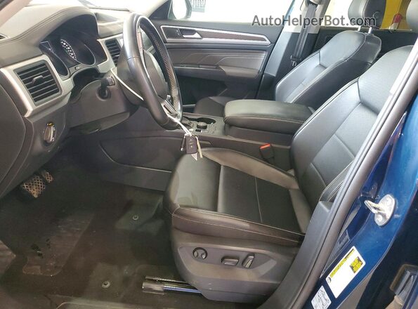 1V2LP2CA9MC601967 2021 VOLKSWAGEN ATLAS Blue წინა პანელის ხედი