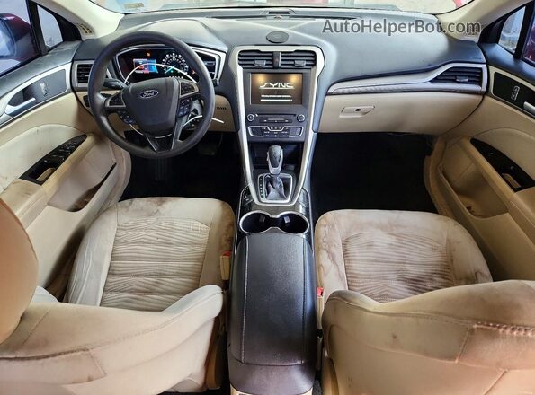 3FA6P0HD7GR275412 2016 FORD FUSION Red Vista del cuadro de instrumentos