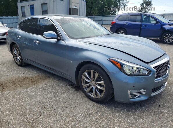 JN1BY1AP5JM181175 2018 INFINITI Q70 Blue Vista frontal