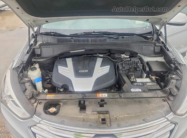 KM8SR4HF8GU134428 2016 HYUNDAI SANTA Silver Вид наклейки з VIN-кодом