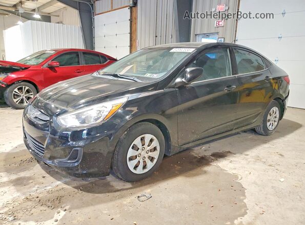 KMHCT4AE4GU977162 2016 HYUNDAI ACCENT Black უკანა მარცხენა