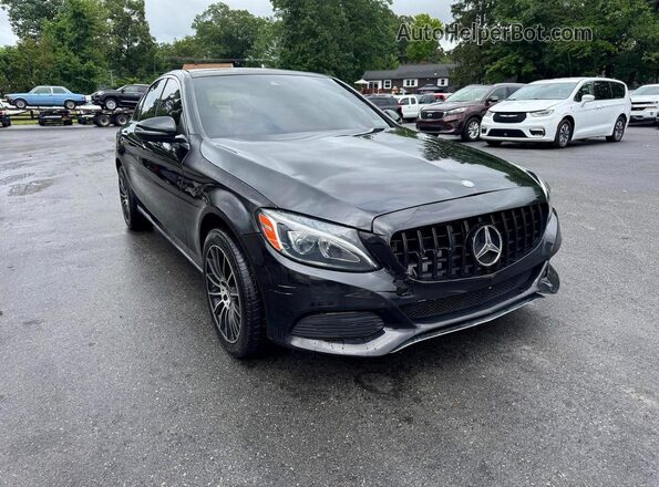 55SWF4KB0HU187623 2017 MERCEDES-BENZ C Black Դիմացի տեսք