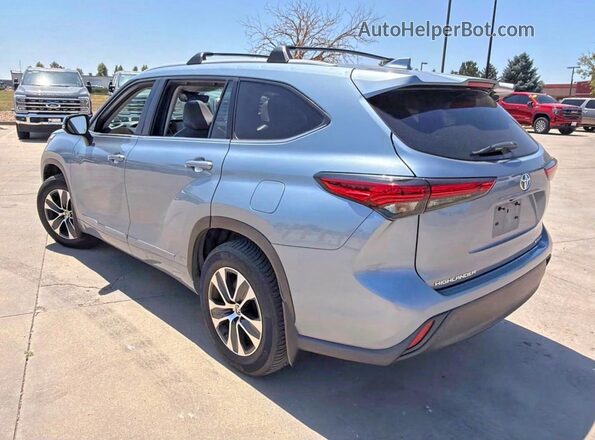 5TDHZRBHXNS241293 2022 TOYOTA HIGHLANDER Синий Передняя правая четверть