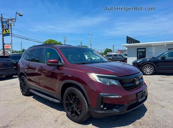 5FNYF6H21NB005209 2022 HONDA PILOT Бордовый Задняя левая четверть