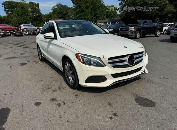 WDDWF4KB6HR254162 2017 MERCEDES-BENZ C White Widok z przodu