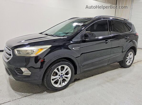 1FMCU0GD6HUC07373 2017 FORD ESCAPE Black Trasero izquierdo