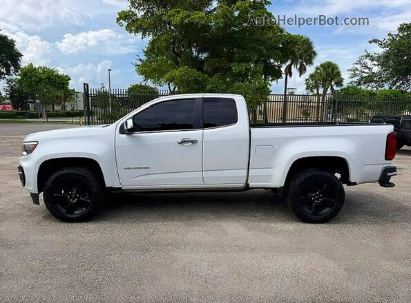 1GCHSCEN0M1292140 2021 CHEVROLET COLORADO White Vista de la etiqueta del VIN