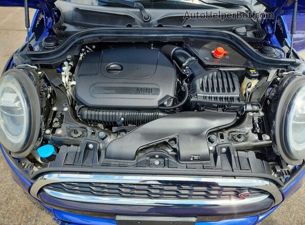 WMWXR5C05L2L85607 2020 MINI COOPER Blue Vista del compartimento del motor