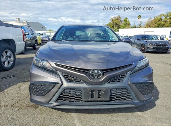 4T1G11AK4MU545873 2021 TOYOTA CAMRY Gray Հետևի տեսք