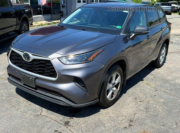 5TDCZRBH3MS091634 2021 TOYOTA HIGHLANDER Gray უკანა მარცხენა