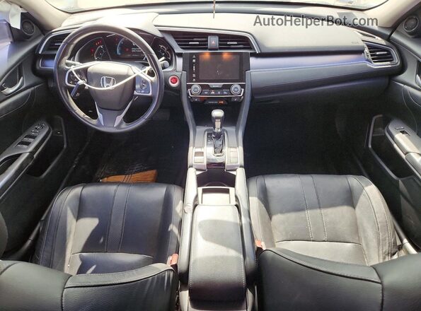 2HGFC1F78HH645855 2017 HONDA CIVIC White Vista del cuadro de instrumentos