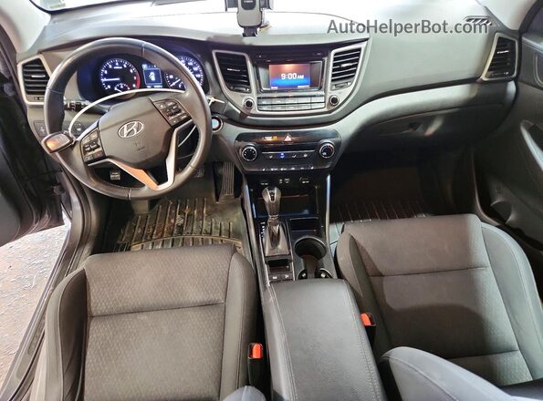 KM8J3CA2XHU459971 2017 HYUNDAI TUCSON Blue ხელსაწყოთა პანელის ხედი