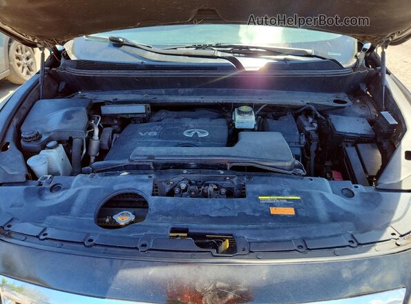 5N1DL0MN1KC568883 2019 INFINITI QX60 Black VIN კოდის სტიკერის ხედი