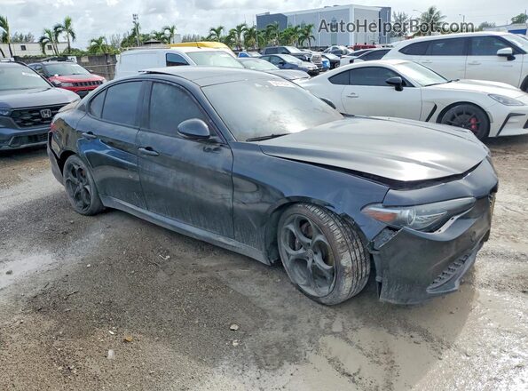 ZARFAECN2H7559683 2017 ALFA ROMEO GIULIA Black Front view