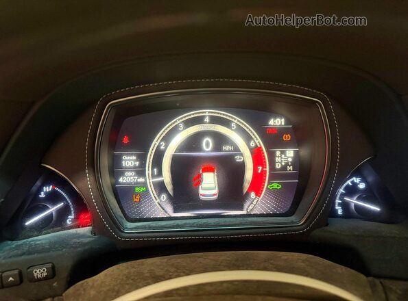 JTHB5LFF7J5003830 2018 LEXUS LS500 Серебряный Вид щитка приборов