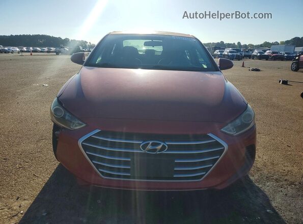5NPD74LF0HH197870 2017 HYUNDAI ELANTRA Red Rear view