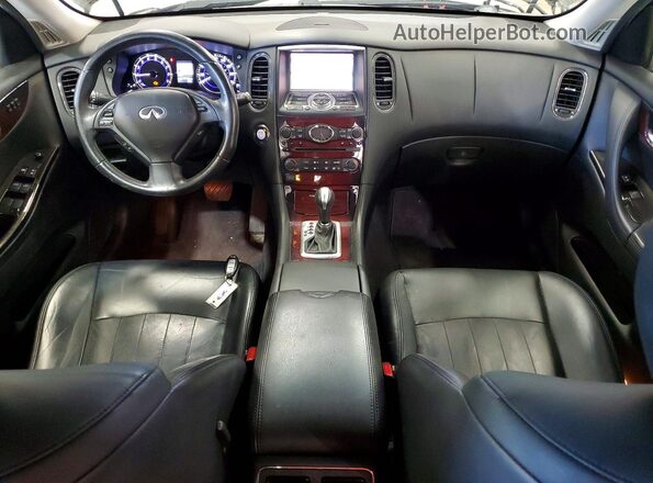 JN1BJ0RR3HM414243 2017 INFINITI QX50 Charcoal Widok zestawu wskaźników