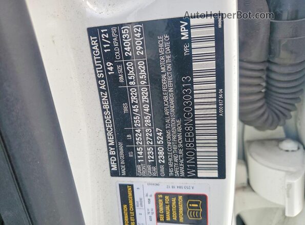 W1N0J8EB8NG030313 2022 MERCEDES-BENZ GLC-CLASS White სალონის 360-გრადუსიანი ხედი