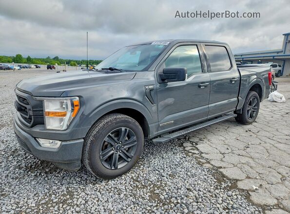 1FTFW1CD4MFD03489 2021 FORD F150 Gray Задня ліва чверть