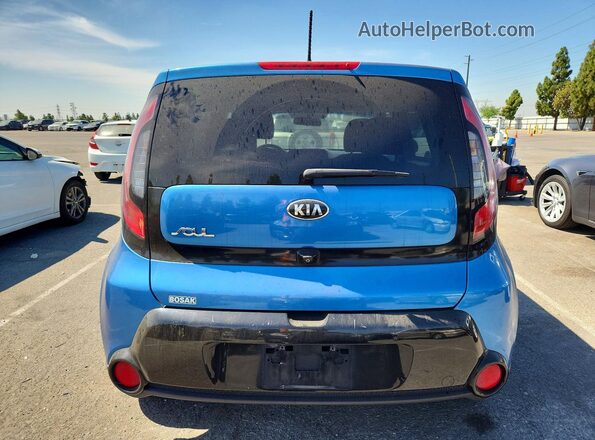 KNDJP3A5XG7387895 2016 KIA SOUL Blue Front interior view