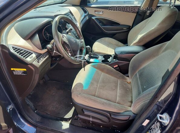 5XYZT3LB7HG410961 2017 HYUNDAI SANTA Blue Вид панелі приладів
