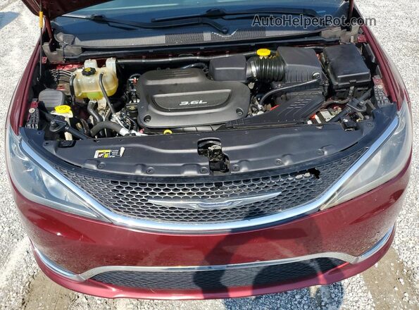 2C4RC1EG1HR538721 2017 CHRYSLER PACIFICA Red VIN կոդի պիտակի տեսք
