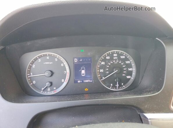 5NPE24AF0GH334195 2016 HYUNDAI SONATA Red Вид задніх сидінь