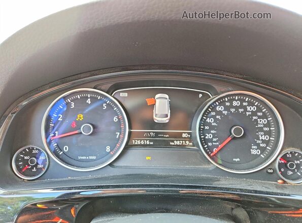 WVGEF9BP9GD006400 2016 VOLKSWAGEN TOUAREG White Вид задніх сидінь