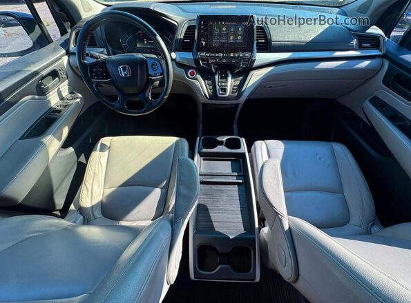 5FNRL6H72KB032665 2019 HONDA ODYSSEY Blue უკანა სავარძლების ხედი