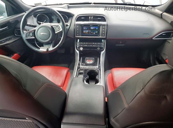 SAJAL4BN4HA971585 2017 JAGUAR XF Gray Vista del cuadro de instrumentos