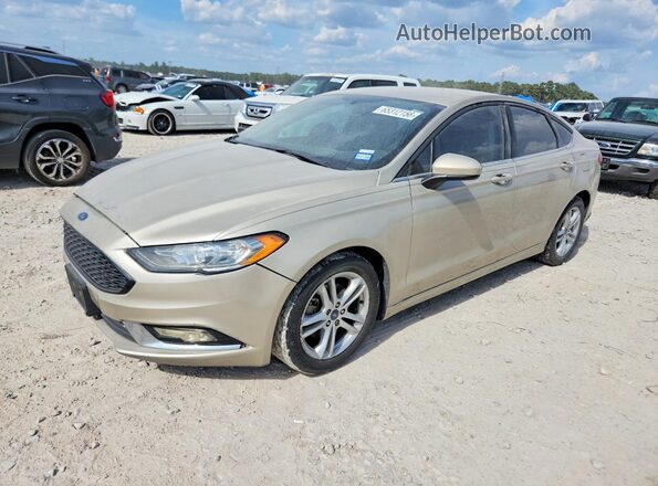 3FA6P0H72JR196540 2018 FORD FUSION Beige Հետևի ձախ