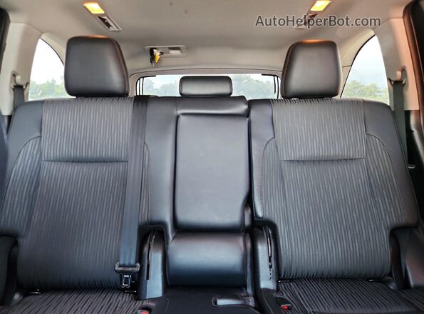 5TDBZRFH6KS970922 2019 TOYOTA HIGHLANDER Black Rear interior view
