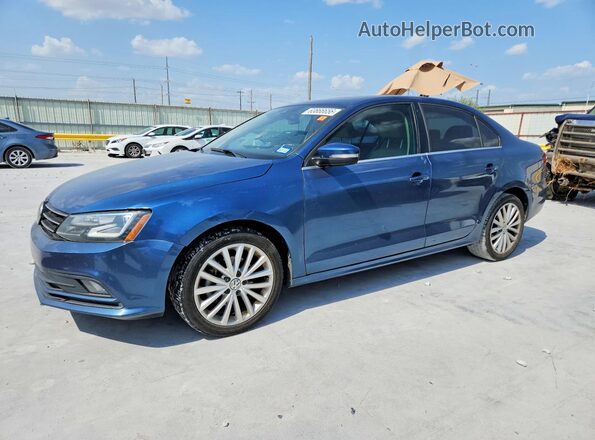 3VWL07AJ4GM393745 2016 VOLKSWAGEN JETTA Blue Задня ліва чверть