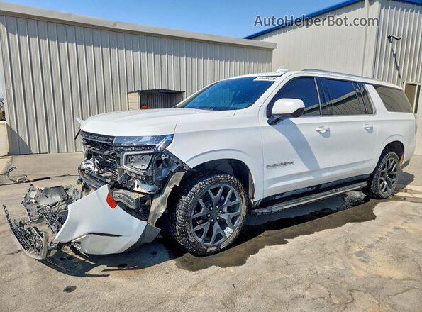 1GNSCCKD0MR259212 2021 CHEVROLET SUBURBAN White Trasero izquierdo