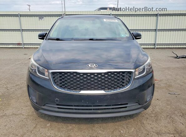 KNDMB5C19H6225913 2017 KIA SEDONA Black უკანა ხედი