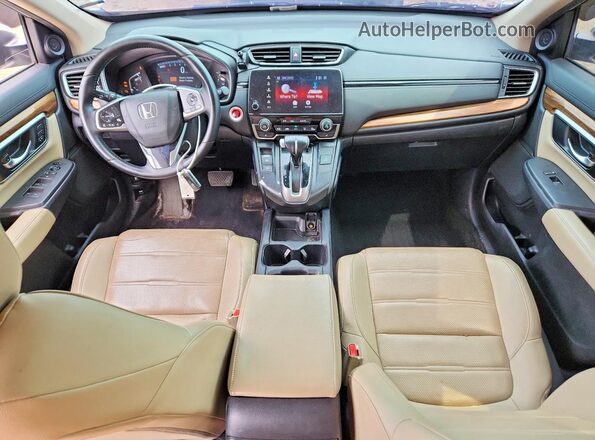 2HKRW2H92HH606757 2017 HONDA CR-V White ხელსაწყოთა პანელის ხედი