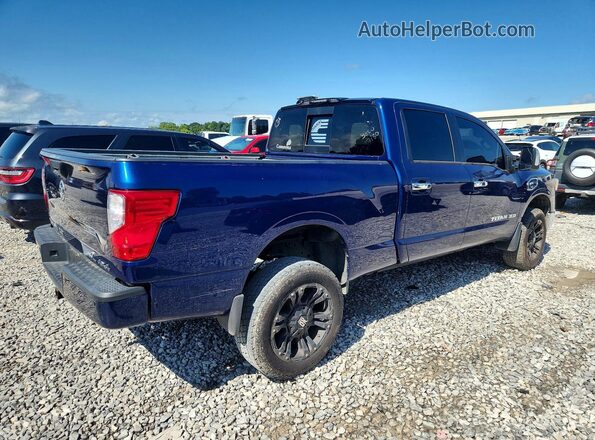 1N6BA1F48GN514954 2016 NISSAN TITAN Синий Передняя правая четверть