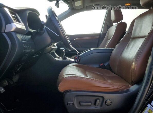 5TDDGRFH4JS046072 2018 TOYOTA HIGHLANDER Black წინა პანელის ხედი