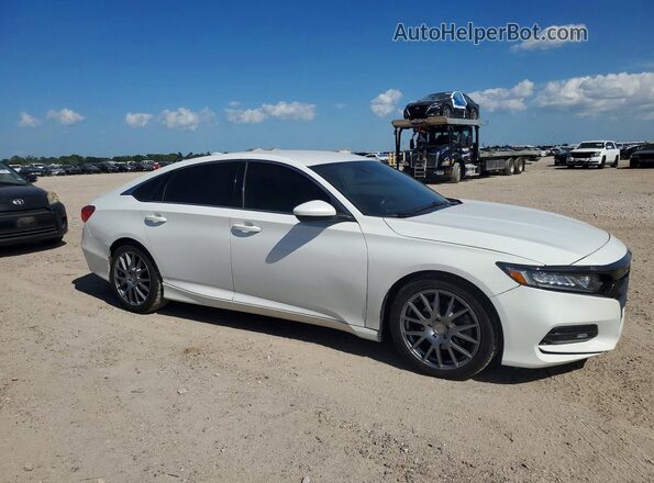 1HGCV1F35JA119293 2018 HONDA ACCORD White Vista frontal