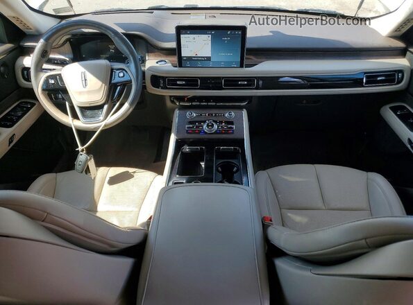 5LM5J7WCXPGL01639 2023 LINCOLN AVIATOR White Widok zestawu wskaźników