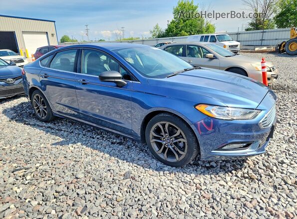 3FA6P0HD9JR160480 2018 FORD FUSION Blue Vista frontal