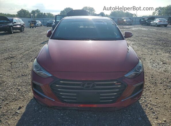 KMHD04LB3JU544939 2018 HYUNDAI ELANTRA Red Widok z tyłu