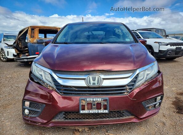 5FNRL6H54LB004561 2020 HONDA ODYSSEY Maroon Vista trasera