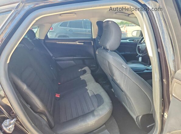 3FA6P0LU5KR235216 2019 FORD FUSION Black Widok wnętrza z tyłu