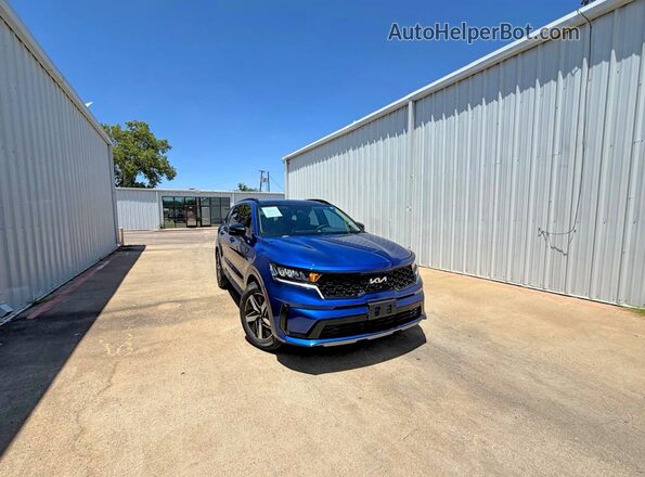 5XYRL4LC1PG222739 2023 KIA SORENTO Blue Trasero izquierdo
