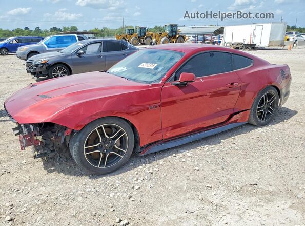 1FA6P8CFXJ5128390 2018 FORD MUSTANG Red Հետևի ձախ