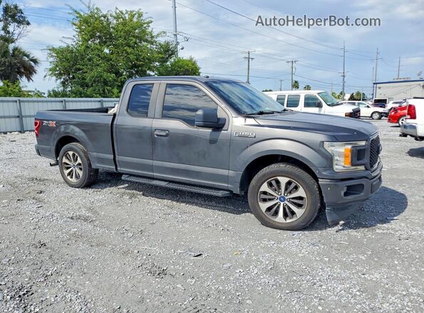1FTEX1CP2KKF23091 2019 FORD F150 Gray Widok z przodu