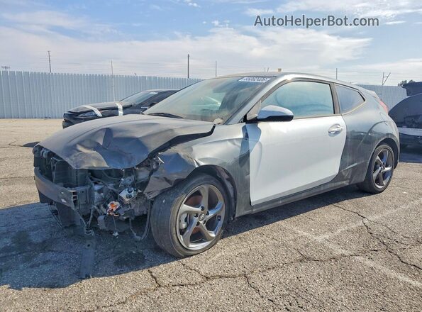 KMHTG6AF9KU019944 2019 HYUNDAI VELOSTER Gray Tył lewy