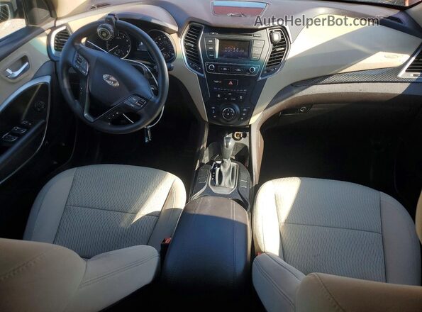 5XYZT3LBXHG405902 2017 HYUNDAI SANTA FE Orange Вид щитка приладів