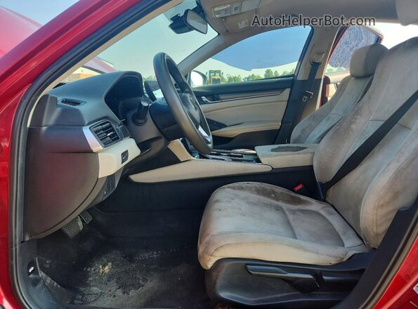 1HGCV1F10JA253823 2018 HONDA ACCORD Red წინა პანელის ხედი